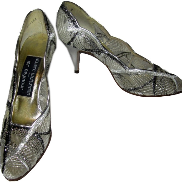 Stuart Weitzman Shoes - 70s STIART WEITZMAN Kitten Cute Party Heels 5